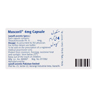 Muscor 4mg Capsules