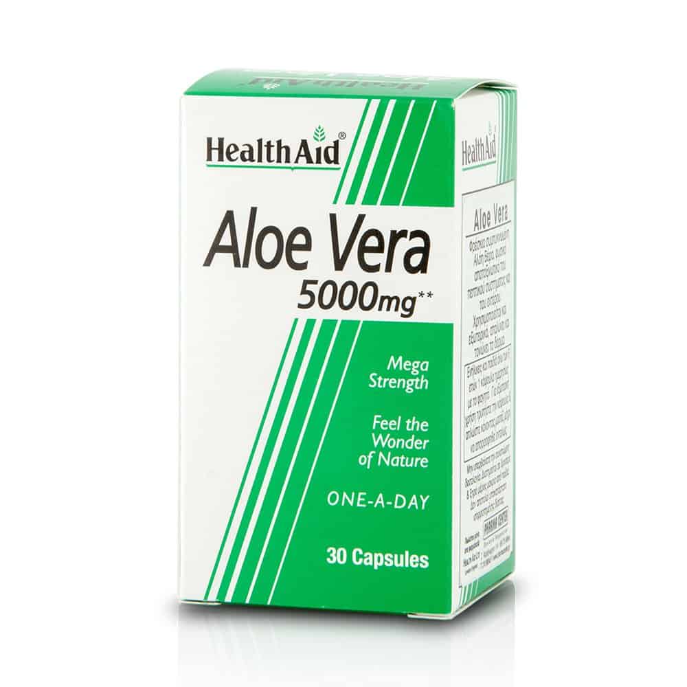 Health Aid Aloe Vera 5000mg Capsules (30s)