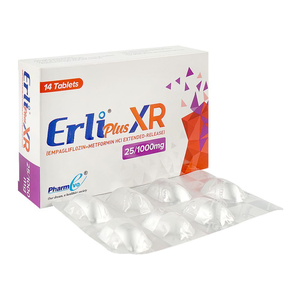 Erli Plus XR 25/1000mg Tablets