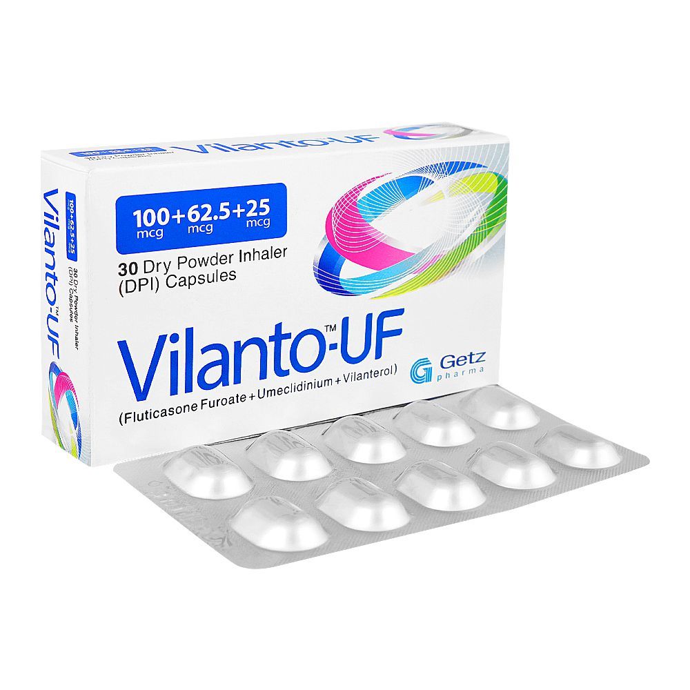 Vilanto UF100/ 62.5/25mg Capsules