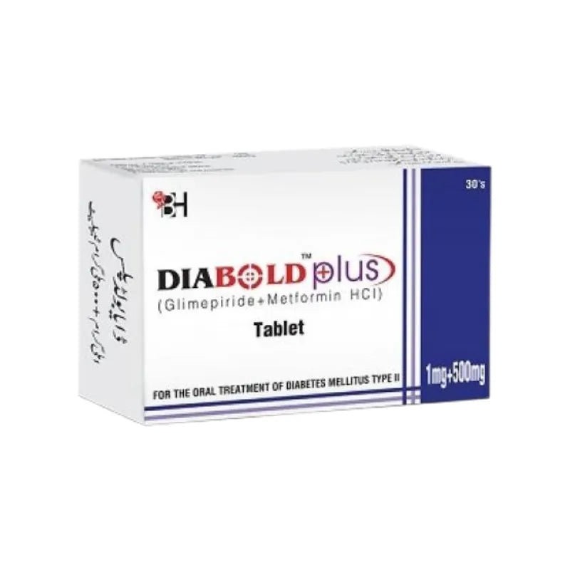 Diabold Plus 1/500mg Tablets