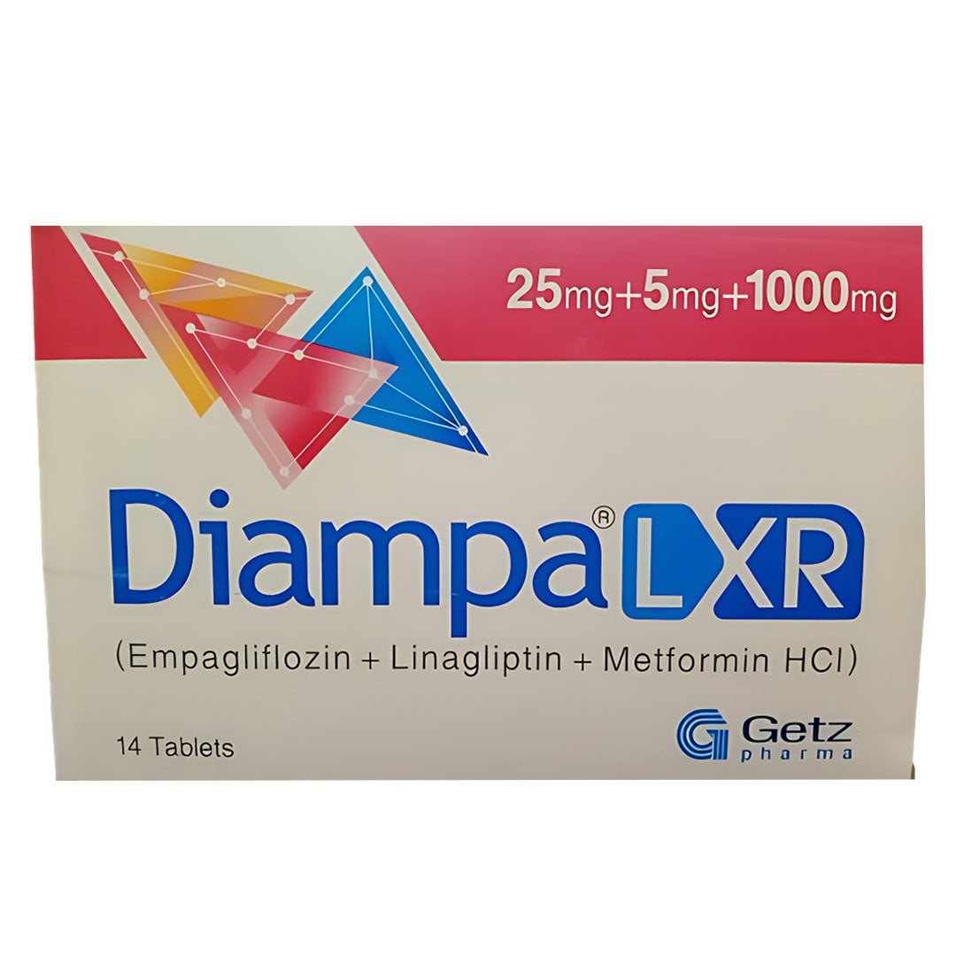 Diampa L XR 25/ 5/1000mg Tablets