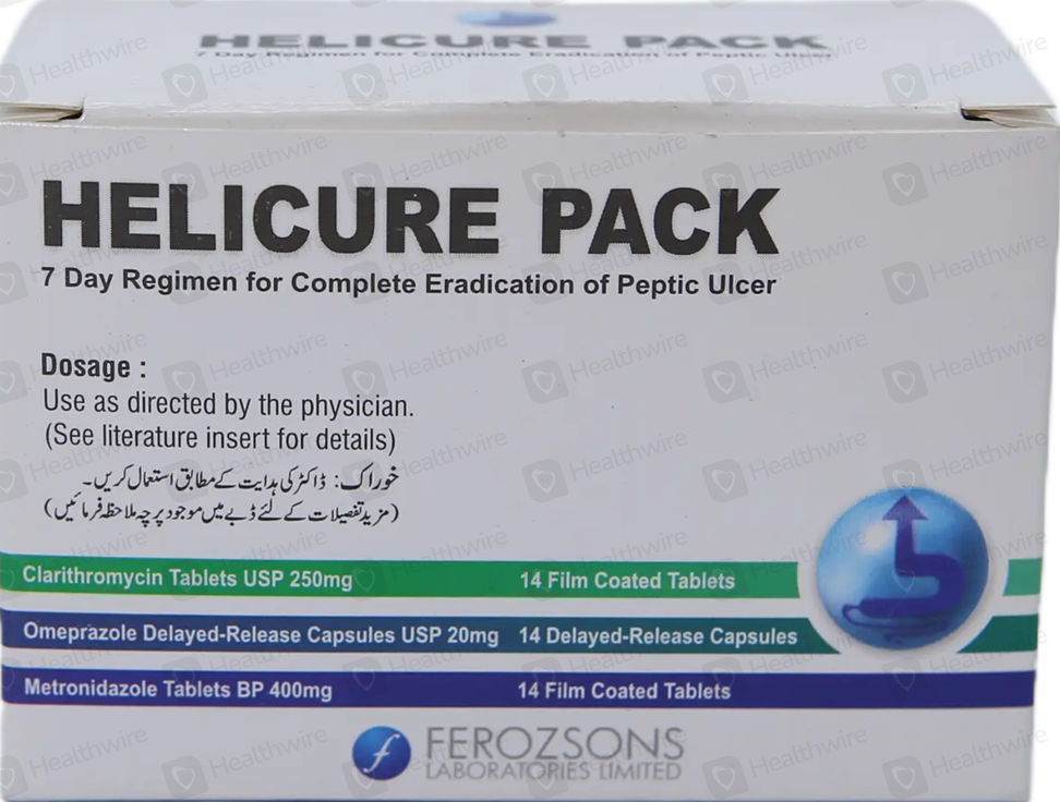 Helicure Pack 250mg Tablets (42s)