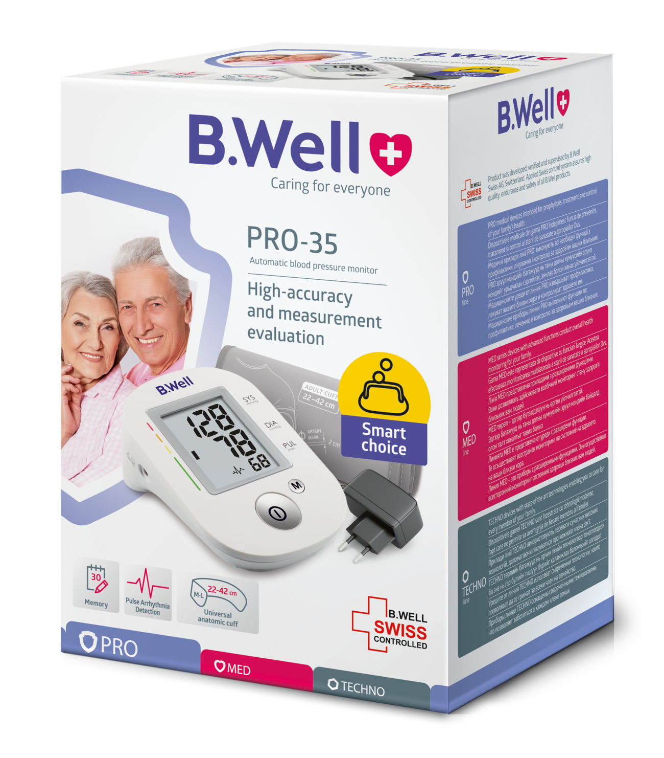 B.WELL Blood Pressure Monitor PRO-35