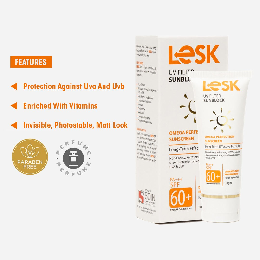 Lesk UV Filter Sunblock Spf 60+