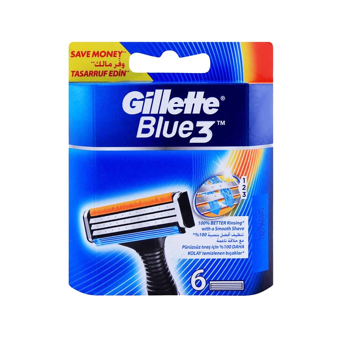 Gillette Blue 3 Razor 6PCS***