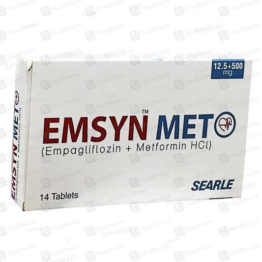 Emsyn Met 12.5/500mg Tablets
