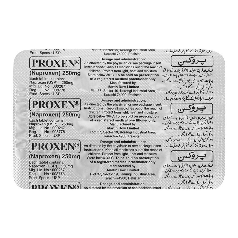Proxen 250mg Tablets