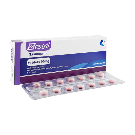 Zestril Stk 10mg Tablets