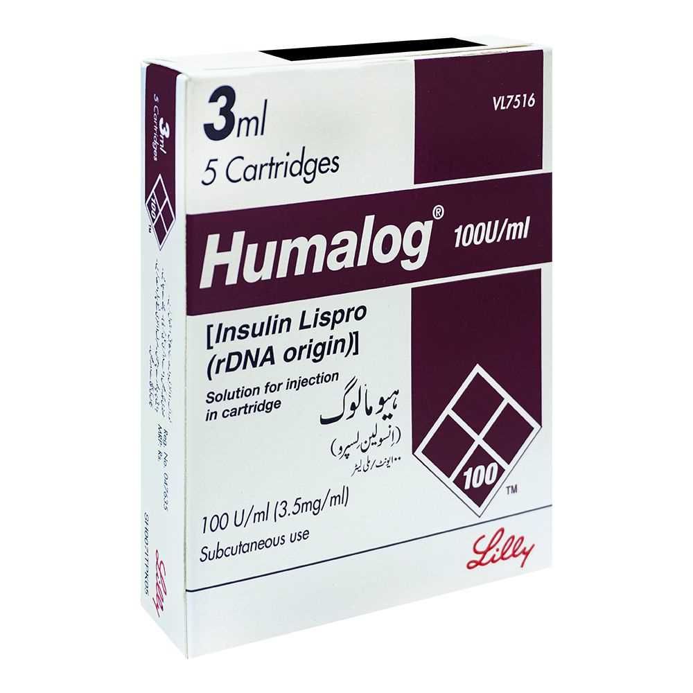 Humalog Cartridges 100iu 3ml