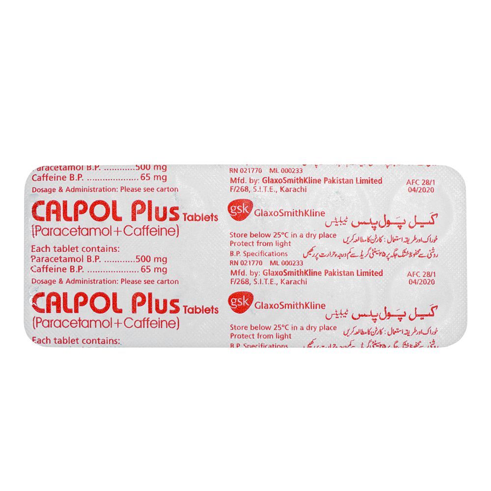 Calpol Plus Tablets