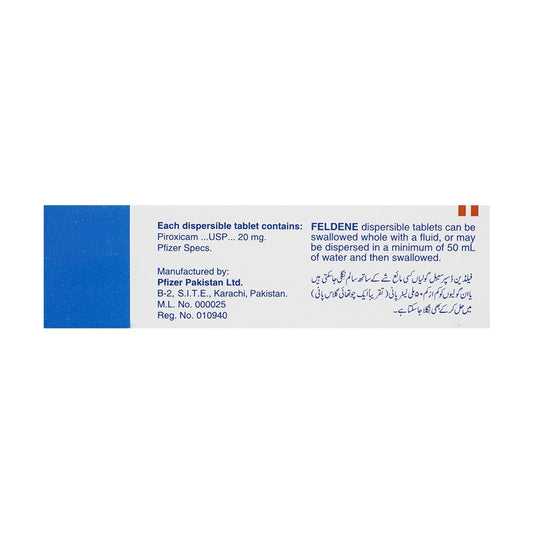 Feldene 20mg Tablets