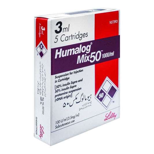 Humalog Mix 50 Cartridges 3ml