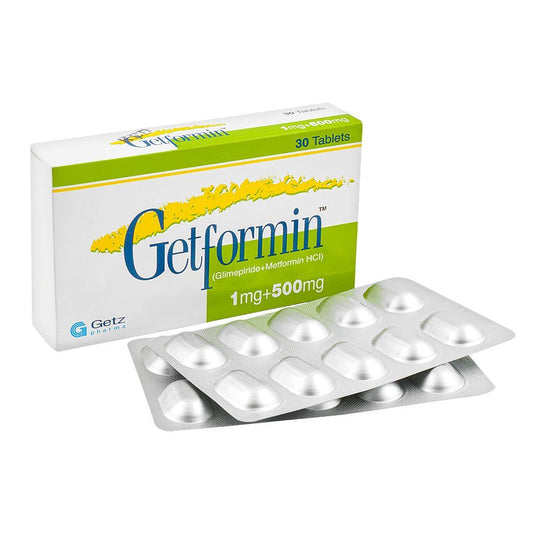 Getformin 1/500mg Tablets