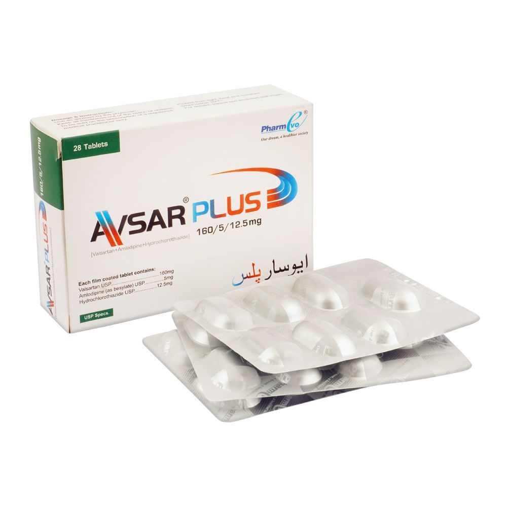 Avsar Plus 160/ 5/12.5mg Tablets