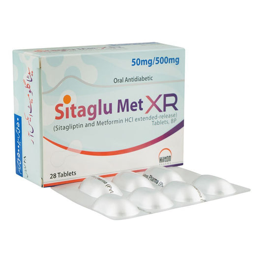 Sitaglu Met XR 50/500mg Tablets
