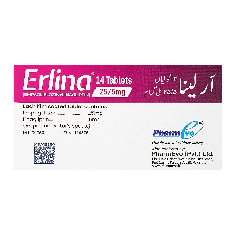 Erlina 25/5mg Tablets