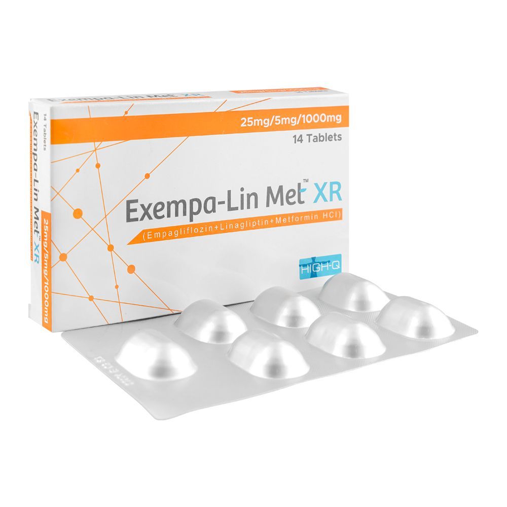 Exempa Lin Met XR 25/ 5/1000mg Tablets