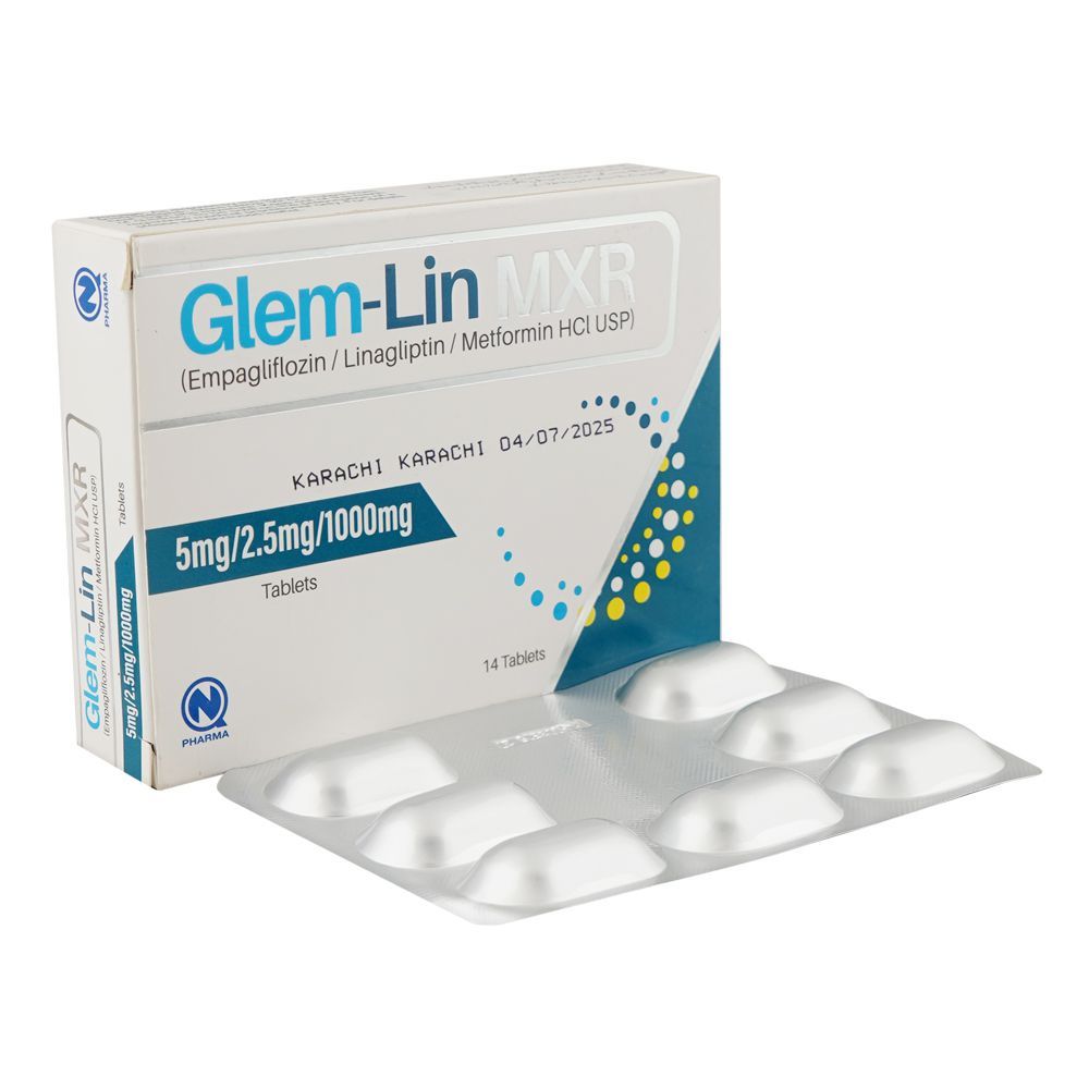 Glem Lin Mxr 12.5/ 2.5/1000mg Tablets