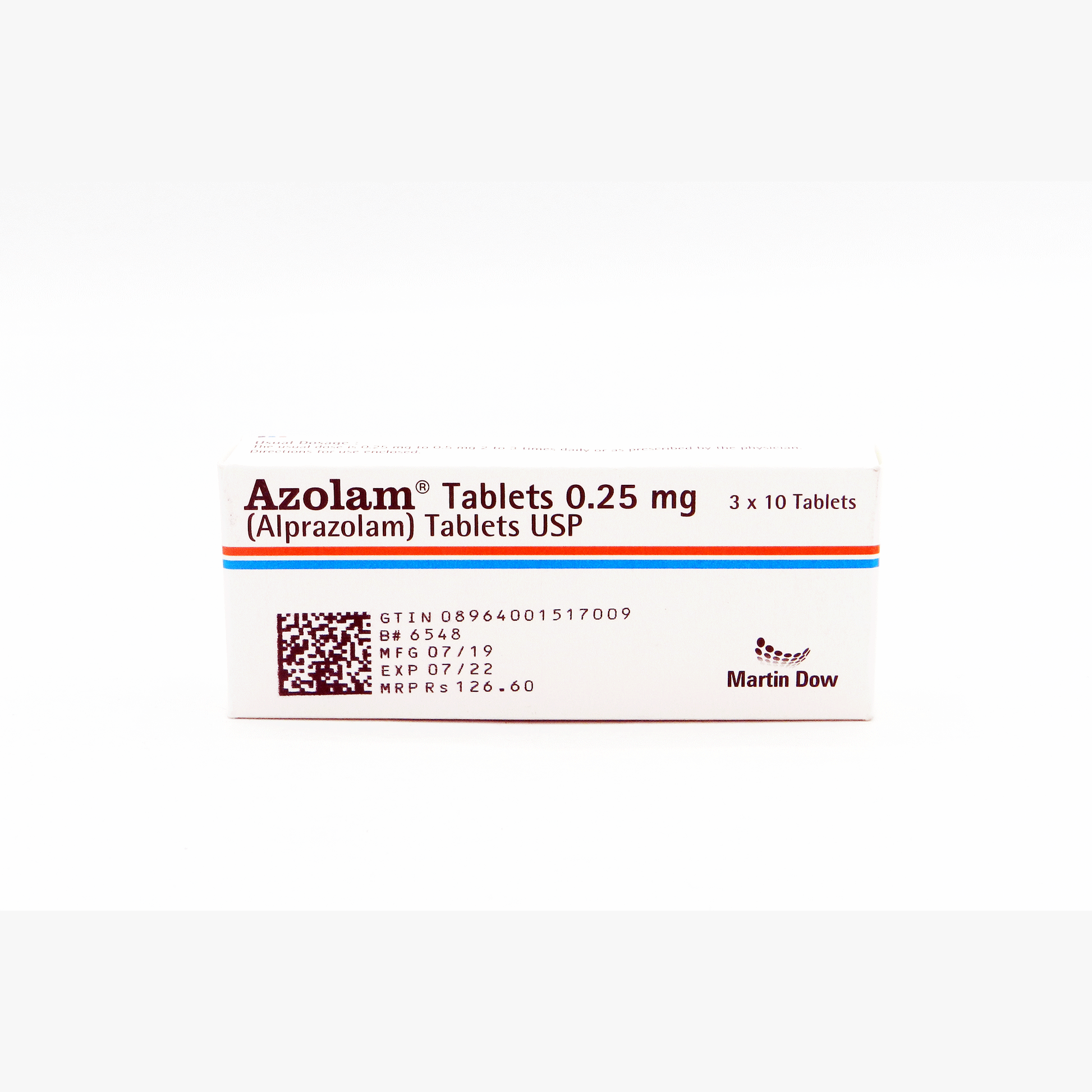 Azolam 0.25mg Tablets