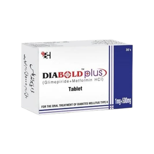 Diabold Plus 1/500mg Tablets