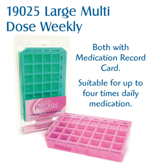 Pillmate Large M/D Weekly Dispenser 19025