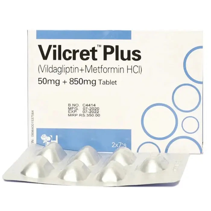 Vilcret Plus 50/850mg Tablets