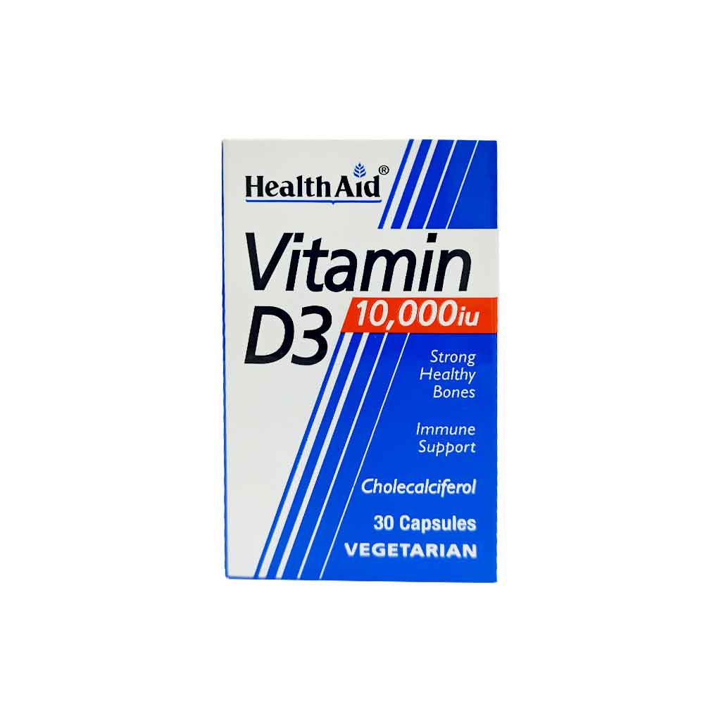 Health Aid Vitamin D3 10, 000iu Capsules (30s)