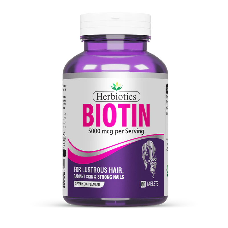 Herbiotics Biotin TABLETS60S 5000mcg