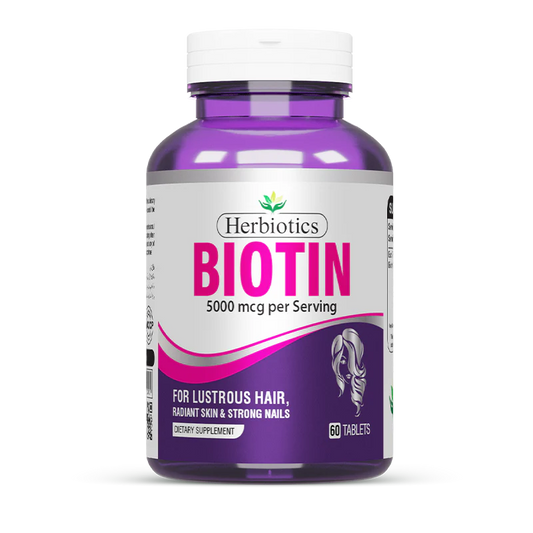 Herbiotics Biotin TABLETS60S 5000mcg