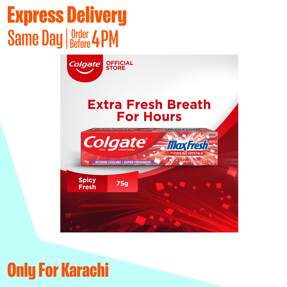 Colgate ( Max Fresh ) Spicy Fresh Tooth Paste 75g