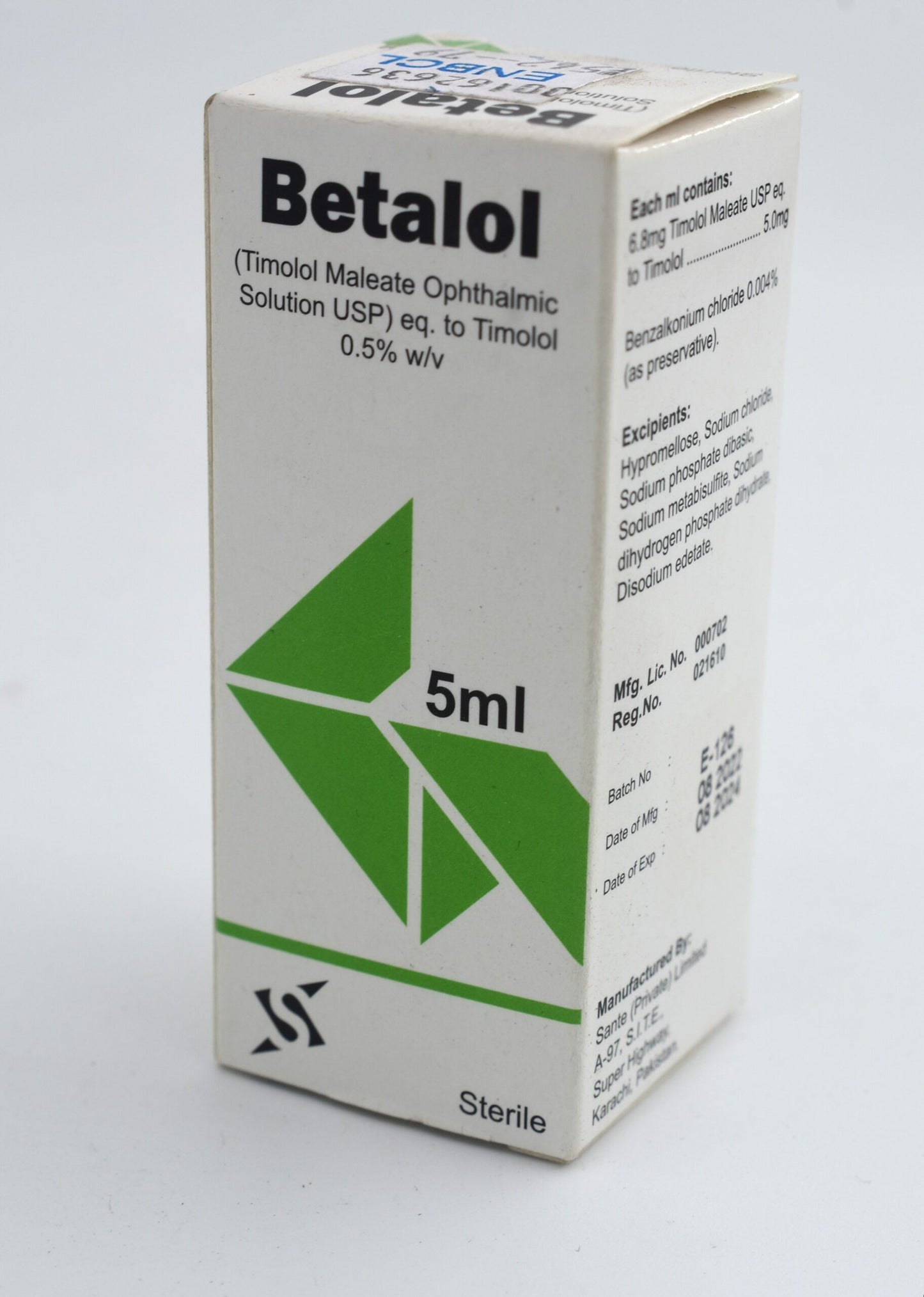 Betalol Eye Drops