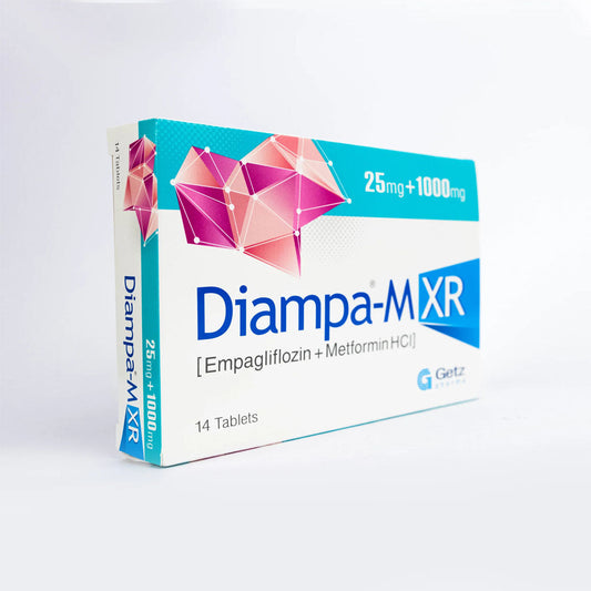 Diampa M XR 25/1000mg Tablets