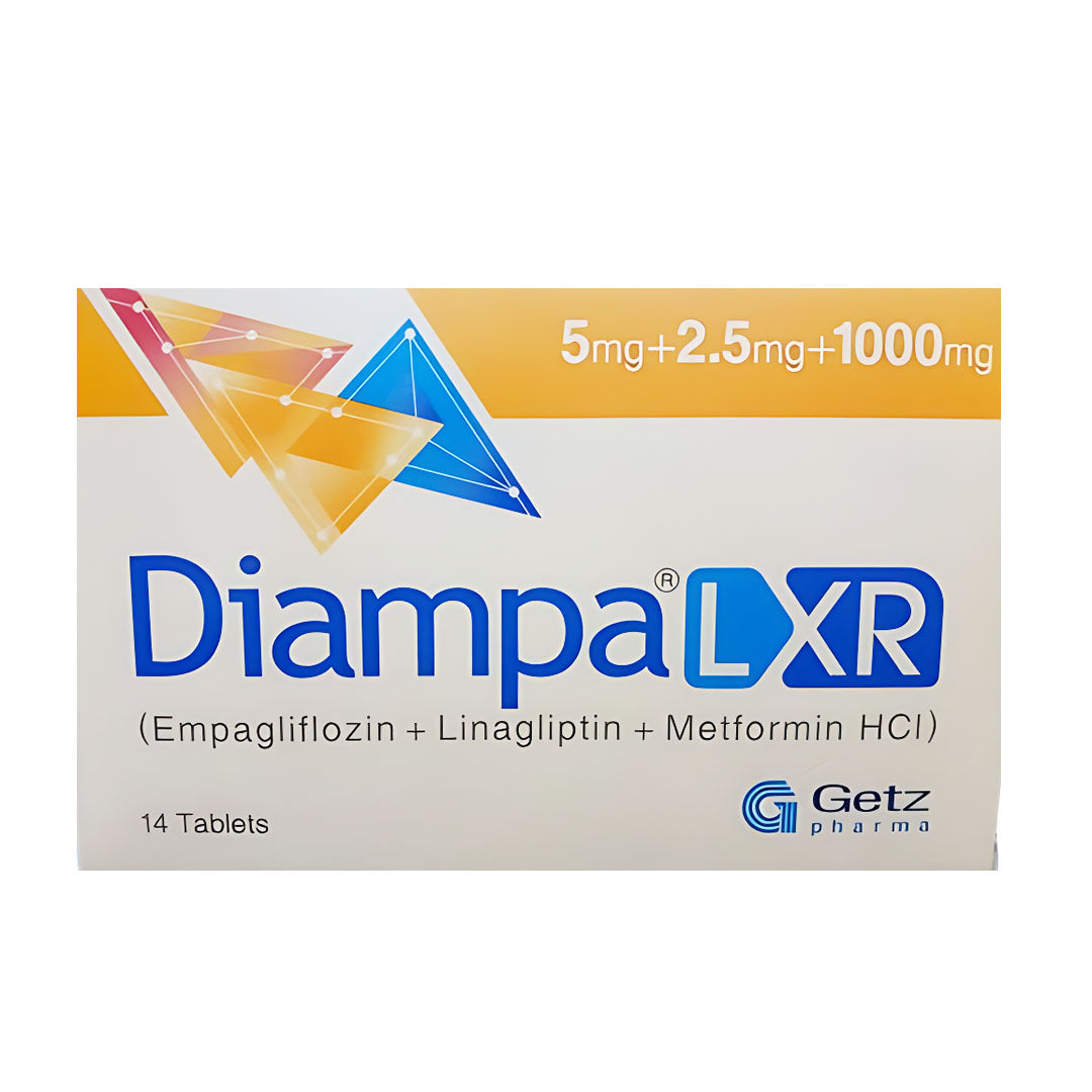 Diampa L XR 5/ 2.5/1000mg Tablets