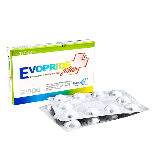 Evopride Plus 2/500mg Tablets