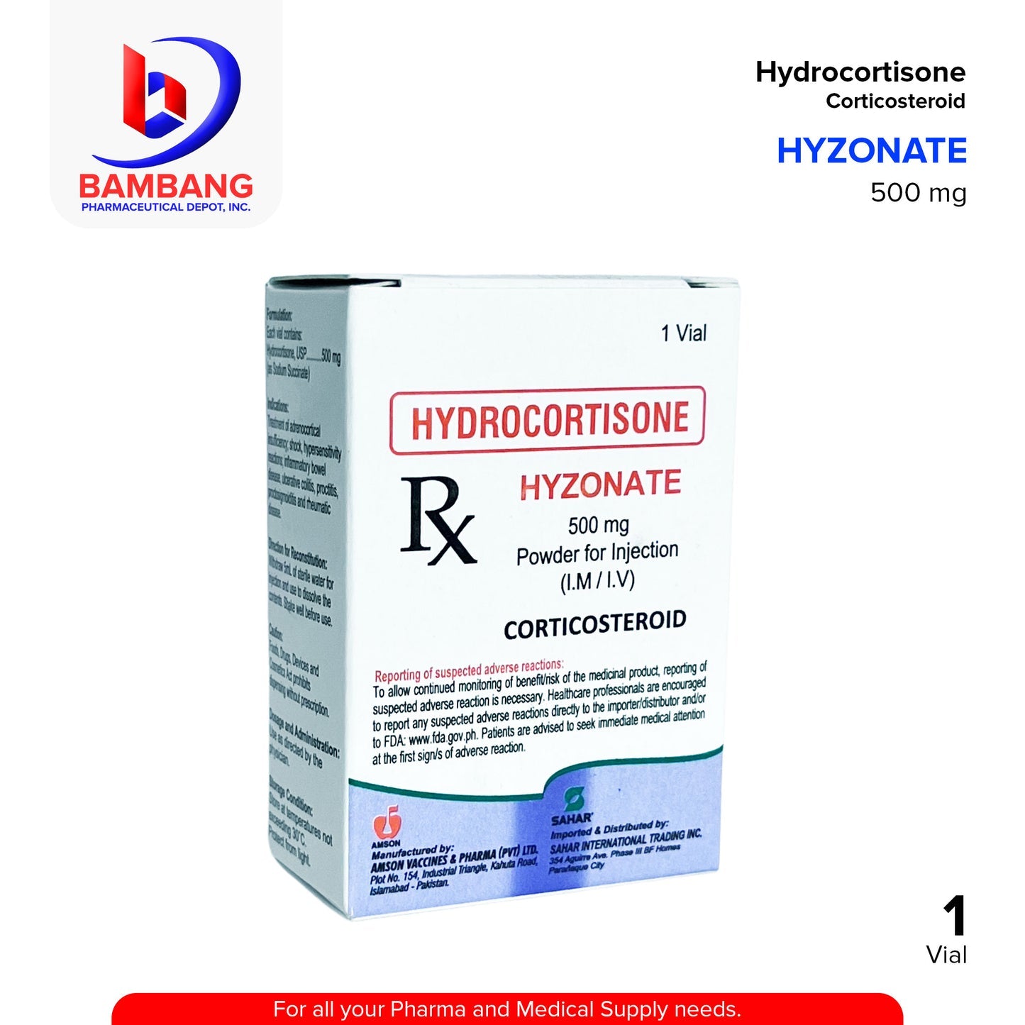 Hyzonate 500mg Injection