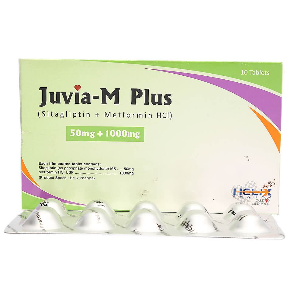 Juvia M Plus 50/1000mg Tablets