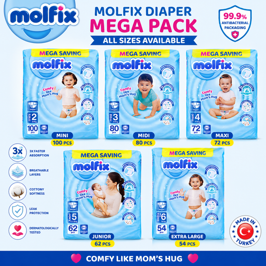 Molfix Diapers Jumbo Pack All Sizes