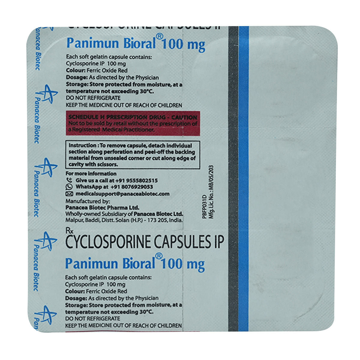 Bioral 100mg Capsules