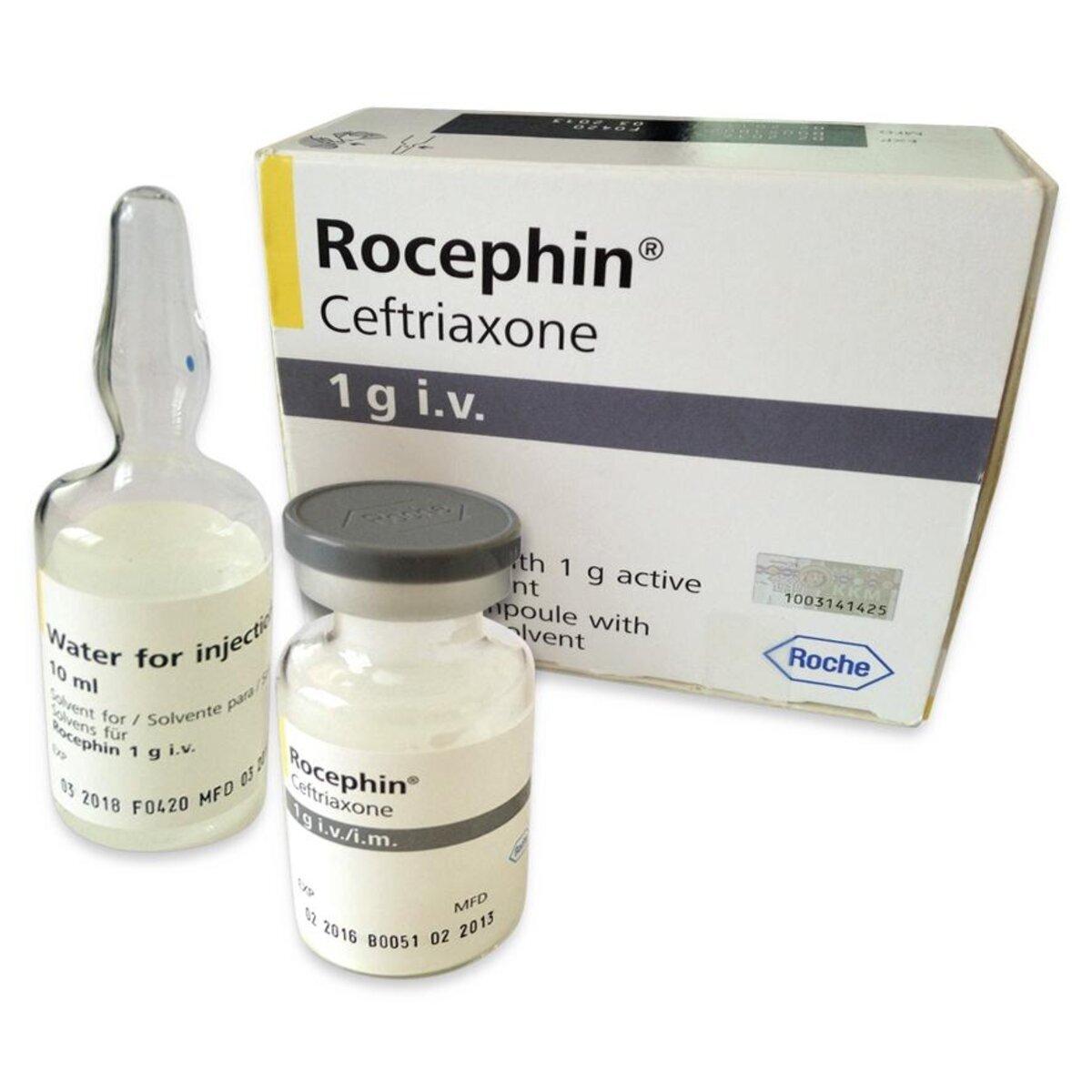 Rocephin IV 1g Injection