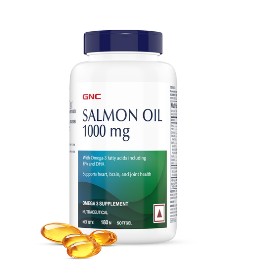 Gnc Salmon Oil 1000mg Capsules (180s)