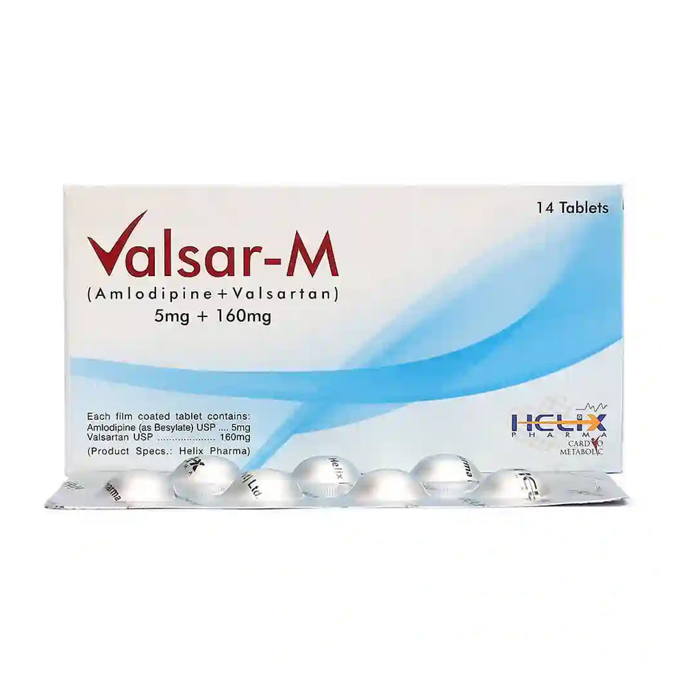 Valsar M 5/160mg Tablets