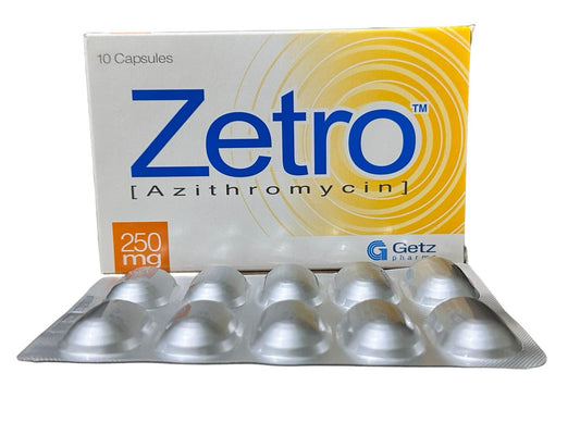 Zetro 250mg Tablets (6s)