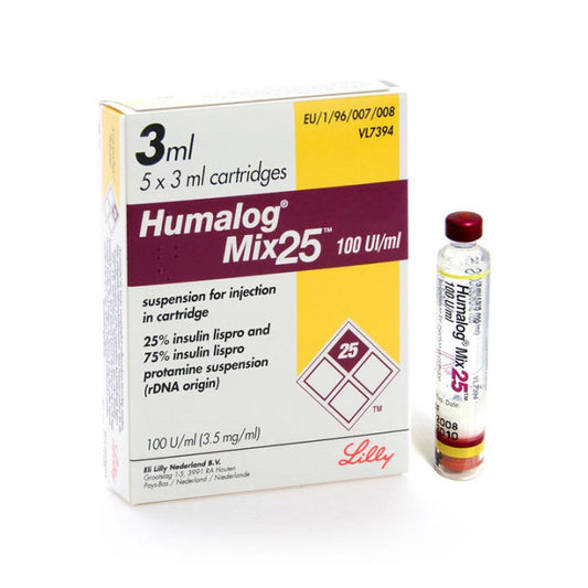 Humalog Mix 25 Cartridges 3ml