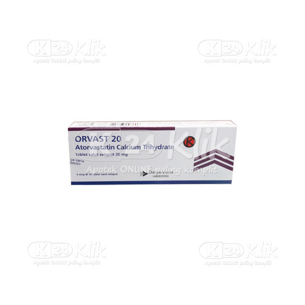 Orvast 20mg Tablets