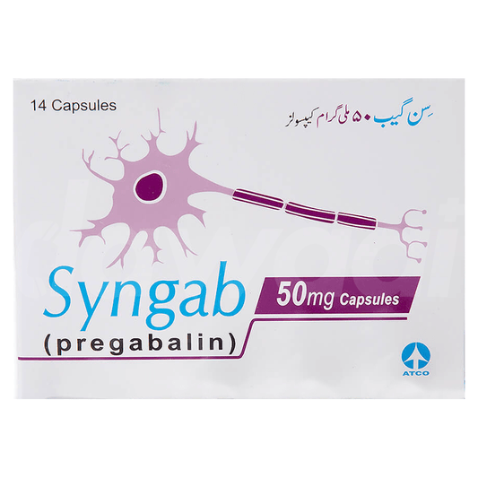 Syngab 50mg Capsules