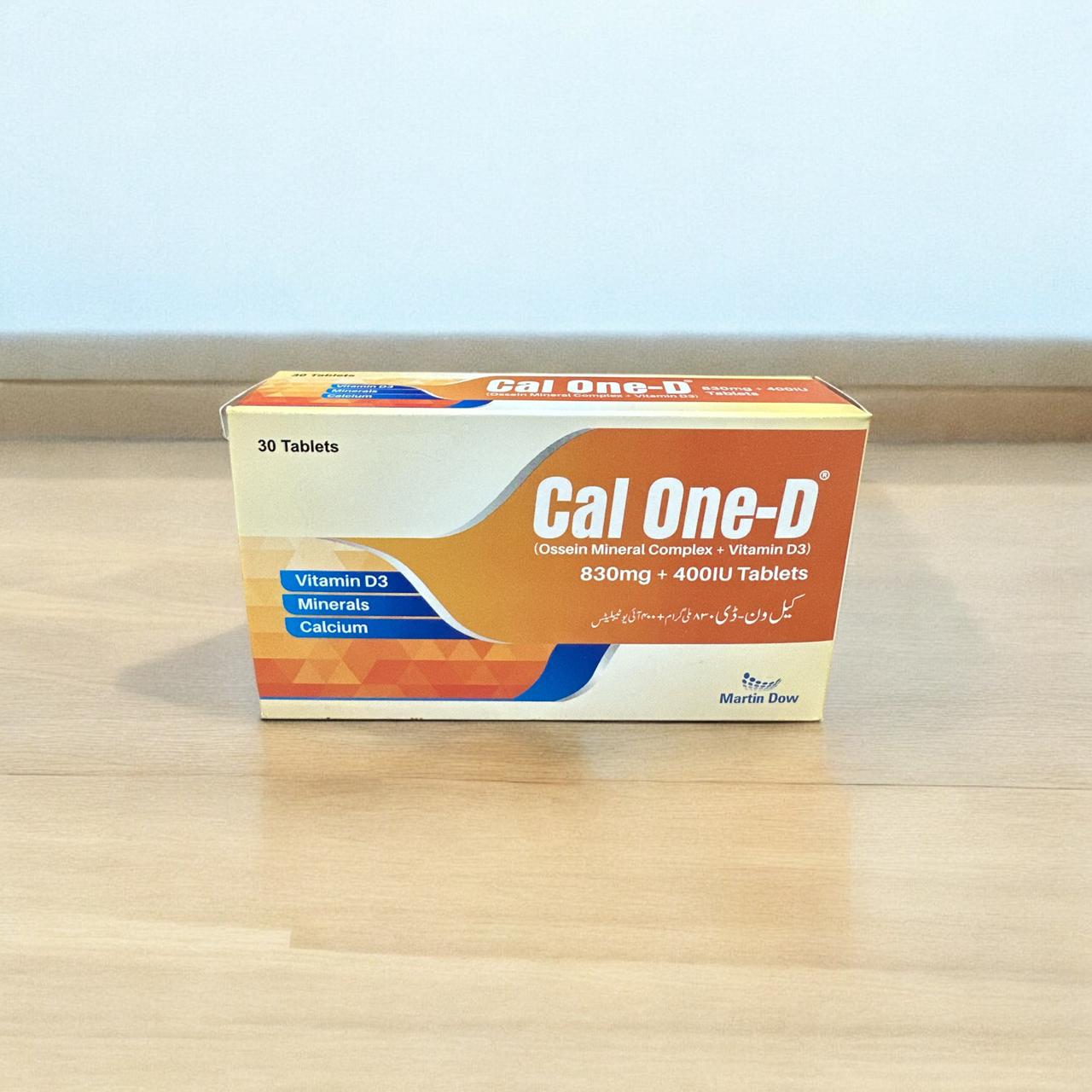 Cal One D + 830mg 400iu Tablets