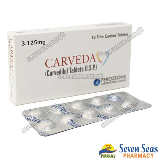 Carveda 3.125mg Tablets