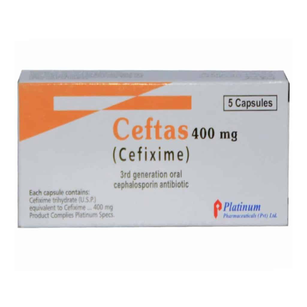 Ceftas 400mg Capsules