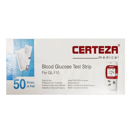 Certeza Blood Glucose Strips ( For GL 110 ) (50s)